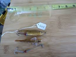Vintage Actual fishing lures in tube (lot#16122) | eBay