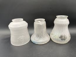 Vintage Glass Pendant Pan Light Shades | eBay