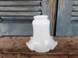 Vintage White Glass Light Shade Student Lamp Shade Pendant ...