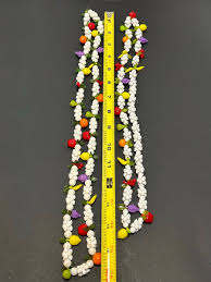 VTG Set of 2 White Plastic Fruit Salad Necklace 16”& 14” Long Separate Strands | eBay