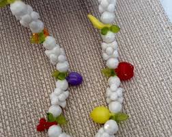 Vintage Lucite Plastic Fruit Puzzle Necklace - Etsy