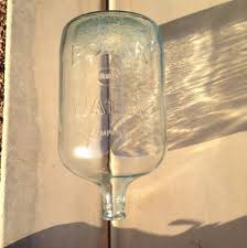 Vintage Borden Polar Water Company 5 Gallon Glass Water Bottle Blue tint | #334321929