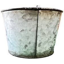 Vintage Rustic Galvanized Merry Christmas Dec 25 Trees Planter Baskets Bucket | eBay