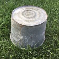 Rusty Bucket Pail Metal Vintage Primitive Planter Pot Farm ...