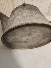 Antique Galvanized Metal Watering Can Gooseneck Spout Bale Handle Vintage | eBay