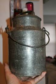 Antique, 1 qal, Metal, SECURITY, Milk Cream, Handled/Lidded ...