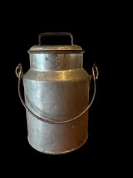 Vintage Galvanized Milk Can: Rustic Farmhouse Decor ...