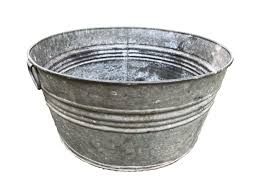 Galvanized Wash Tub Oval | eBay