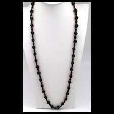 Garnet Cluster Bead Necklace. For Sale at Ruby Lane