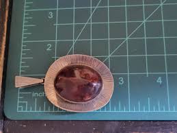 Vintage Handarbeit Modernist Amber Cabochon 835 Silver Large Pendant | eBay