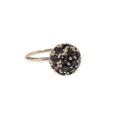 14k Solid Round Smoky Quartz Gold Ring | Handmade Jewelry ...