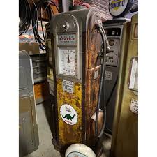 Wayne 60 Clockface - Dino Original Gas Pump - Patina ...