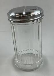 Sugar Dispenser Glass Jar Stainless Steel 12oz Pourer Shaker | eBay UK