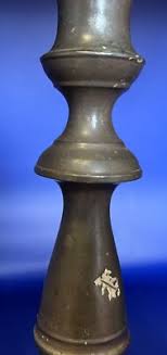 Pair of Early 19th Century Pewter 10" Tall Candlesticks | eBay