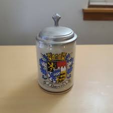Bayern Coat of Arms Lidded Beer Stein Mug | eBay