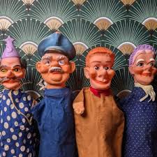 Vintage Hand Puppets Magician, Grandmother and Seppl 60s ...