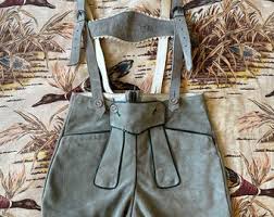 Vintage 1950s 50s 1960s 60s Suede Lederhosen Austrian ...