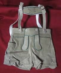 Genuine Leather German Lederhosen Breeches/Shorts w ...