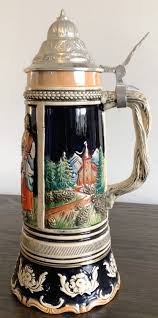 German Musical Lidded Beer Stein, Plays "man Musste Nochmel 20 Sein", Vintage Stoneware Ale Tankard - Etsy Australia