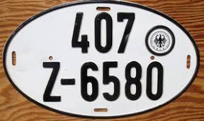 Authentic German License Plate | eBay