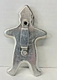 Vintage 1930's-40's Aluminum Gingerbread Man Cookie Cutter ...