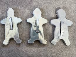 Vintage Aluminum Christmas Cookie Cutter: Santa, Angel ...