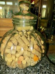 Huge 16" Tall Blown Green Glass Jar Filled W/ Fine Wine ...