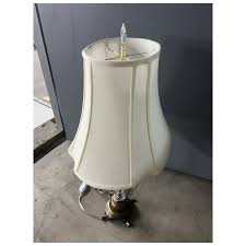Antique Glass & Brass Table Lamp. For Sale at Ruby Lane