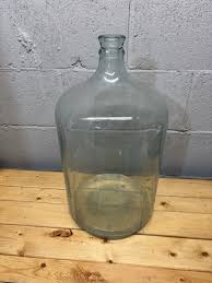 Vintage Carboy 5 Gallon Wine Bottle Jug DemiJohn Antique Blue Green Glass | eBay