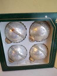 Vintage Christmas by KREBS Set 2 Gold & Silver Ball Ornaments-New Mexico-8 | eBay