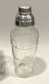 Federal Cut Glass Radiobar Cocktail Shaker 1930s | eBay
