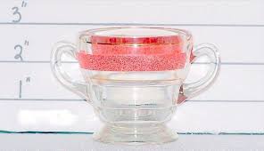 Unmarked Depression Glass Retro Creamer Sugar Red Textured Frosted Band - Etsy