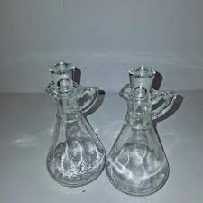 Mikasa Tulip Vintage Clear Glass Votibes Bowls - Set of 3. There are 2 Small 1 Larger