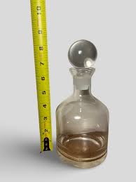 Vintage Clear Glass Decanter, Large Apothecary Style Bottle ...