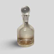 Vintage Clear Glass Decanter, Large Apothecary Style Bottle ...