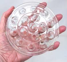 Vintage Large Glass Flower Frog Floral Arranging Florist ...