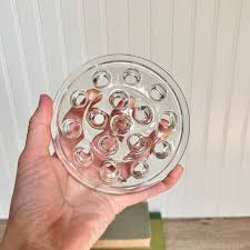 Vintage Clear Glass Flower Frog: 16-hole Florist Tool - Etsy