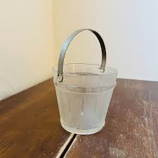 Glass Apple Bucket Ice Bucket- Vintage – Sugartown Mercantile
