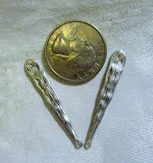 Buy Antique Silver Finish, Hammered Aztec Paddle Drops, Boho ...