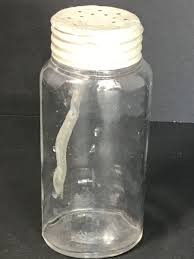 Vintage Unique Hand Blown Glass Salt Shaker With Aluminum Lid | eBay