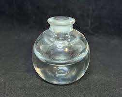 Vintage Heavy Paperweight Style Perfume Bottle With Flame Stopper - Etsy