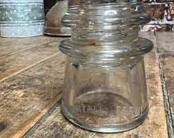 Vintage 1910 CD 152 Hemingray No. 40 Aqua Blue Glass Insulator - Telegraph Double Petticoat Hoopskirt Insulator - Etsy