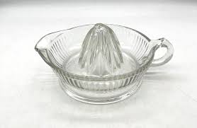 Vintage Anchor Hocking 1950's-60's Clear Ribbed Pressed Glass Juicer/Reamer USA | eBay