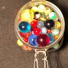 Vintage Fidenza ½ Liter "Happy Birthday" 3# Jar Of Marbles | eBay