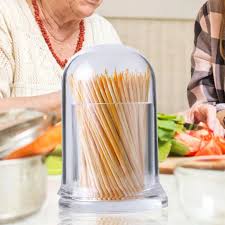 Elegant Toothpick Dispenser - Cylindrical Toothpick Holder ...