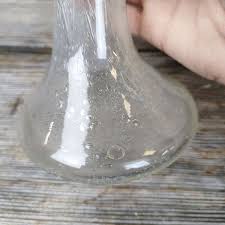 Vase in blown, bubbled & twisted glass BIOT white - Le ...