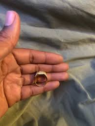 New mens gold tone ring