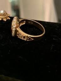 14k Gold Antique Victorian Ring!! One of a kind -Royal Garnet & Seed Pearl Ring! | eBay