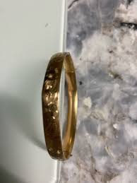BEAUTIFUL VINTAGE 14k GF MARATHON DESIGN FLORAL, LADIES BANGLE BRACELET. | eBay