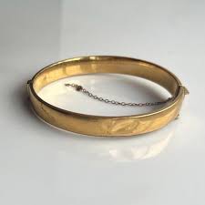 Vintage 9 Carat Yellow Rolled Gold Bangle Bracelet - Etsy